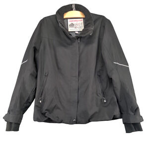 Obermeyer Women's Full Zip Thermore Insulated Ski Jacket Black Size 10 Winter